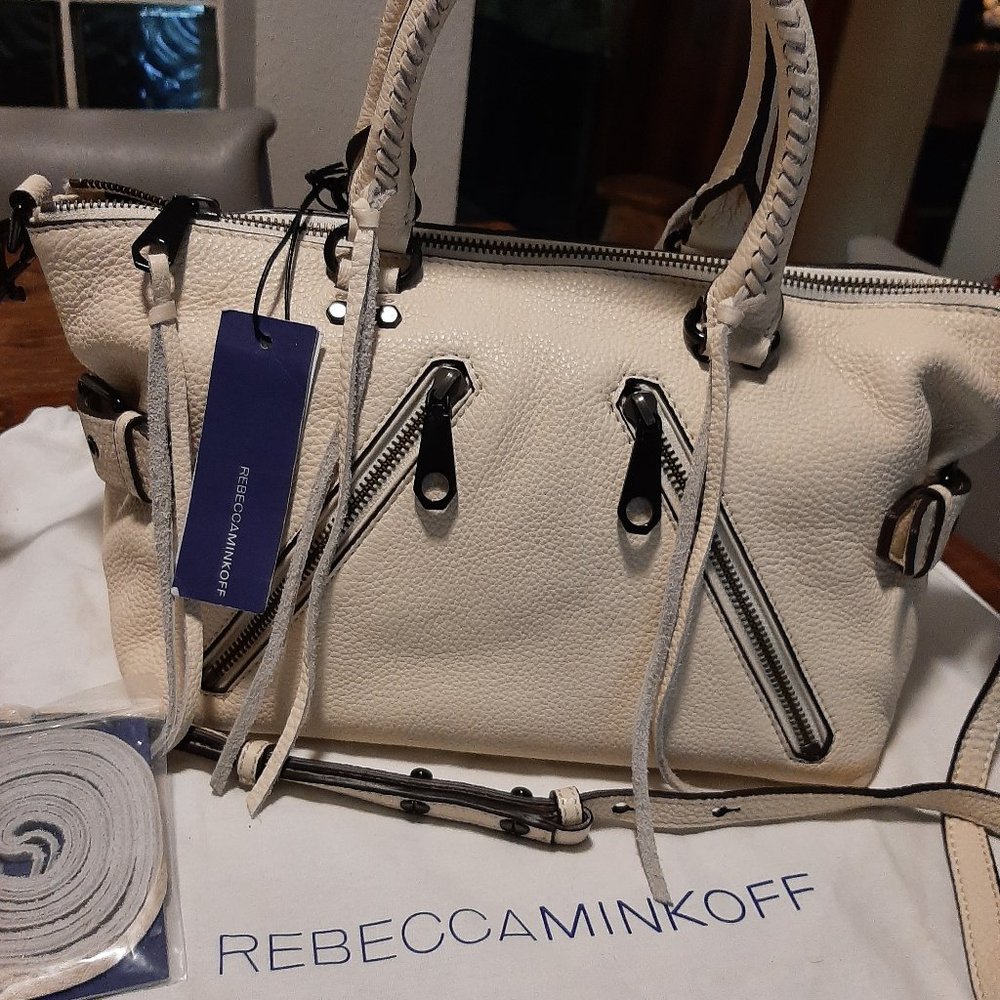 *NEW* Rebecca Minkoff Leather Moto Satchel
